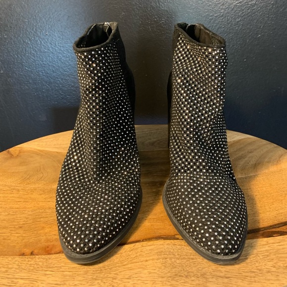 Madden Black Rhinestone Boots - Picture 5 of 7
